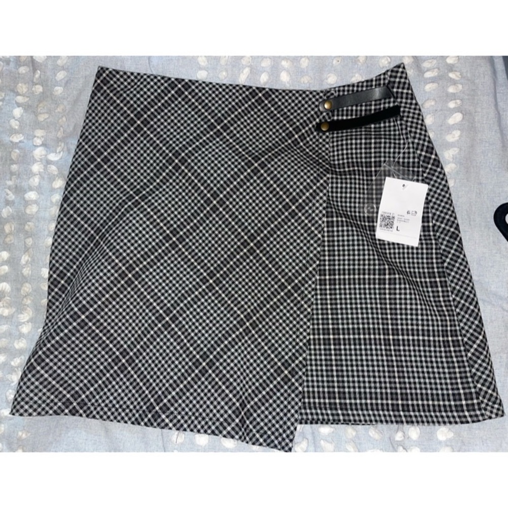 Plaid Wrap Skirt